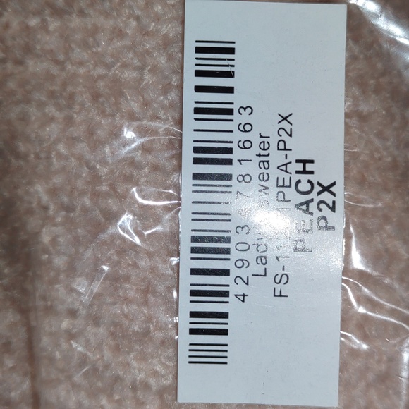 AMARYLLIS Apricot Eyelash Sweater - Picture 3 of 9